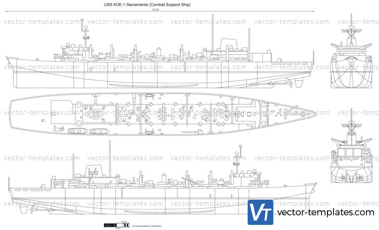 USS AOE-1 Sacramento (Combat Support Ship)