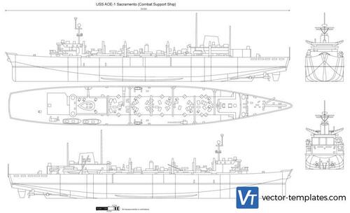 USS AOE-1 Sacramento (Combat Support Ship)