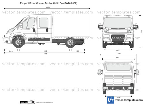 Peugeot Boxer Chassis Double Cabin Box SWB