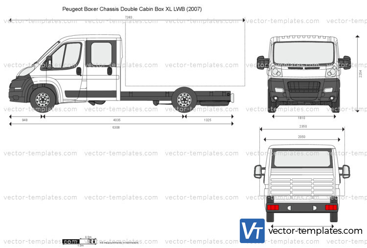 Peugeot Boxer Chassis Double Cabin Box XL LWB