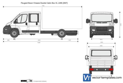 Peugeot Boxer Chassis Double Cabin Box XL LWB