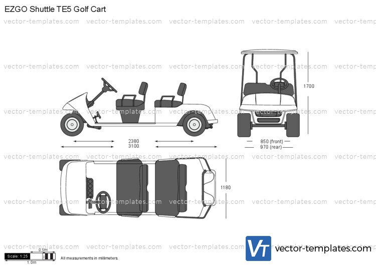 EZGO Shuttle TE5 Golf Cart