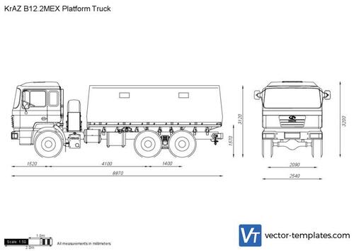 KrAZ B12.2MEX Platform Truck