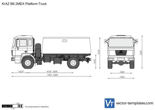 KrAZ B6.2MEX Platform Truck