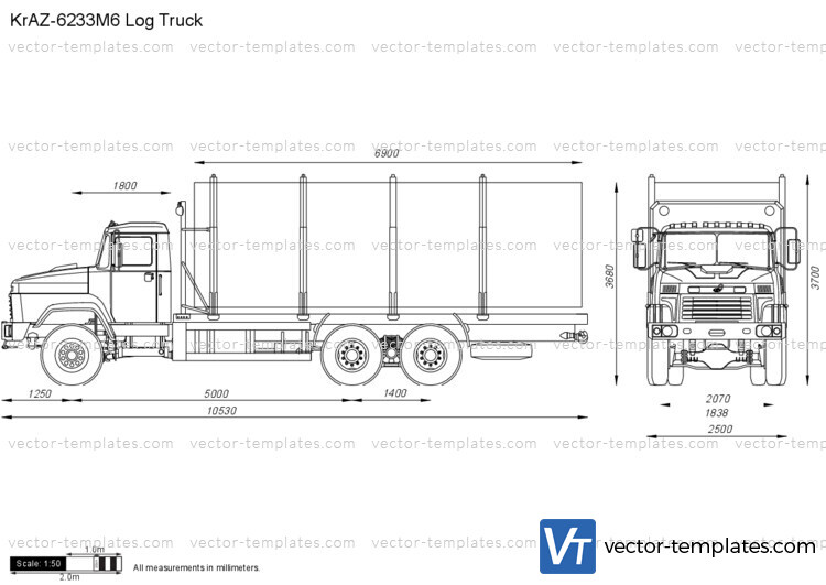 KrAZ-6233M6 Log Truck