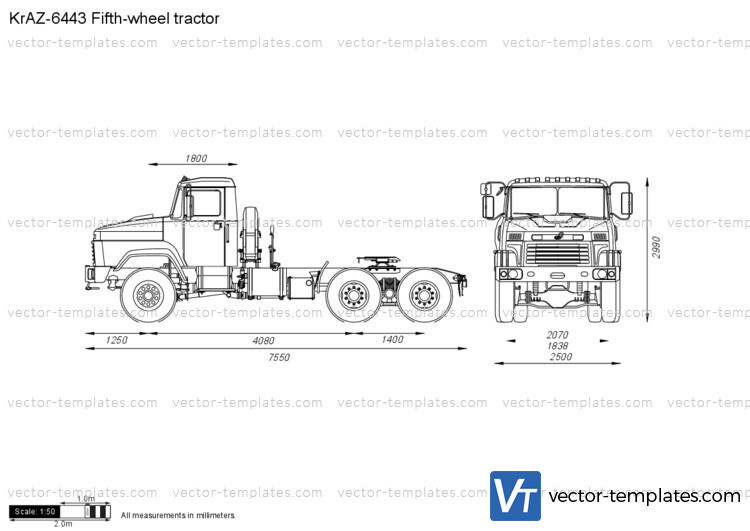 KrAZ-6443 Fifth-wheel tractor