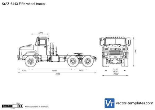 KrAZ-6443 Fifth-wheel tractor