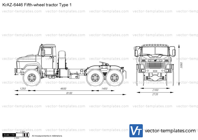 KrAZ-6446 Fifth-wheel tractor Type 1