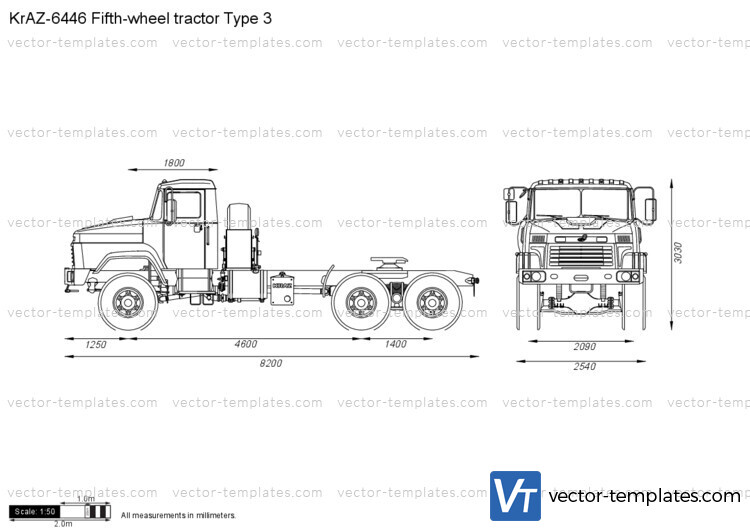 KrAZ-6446 Fifth-wheel tractor Type 3