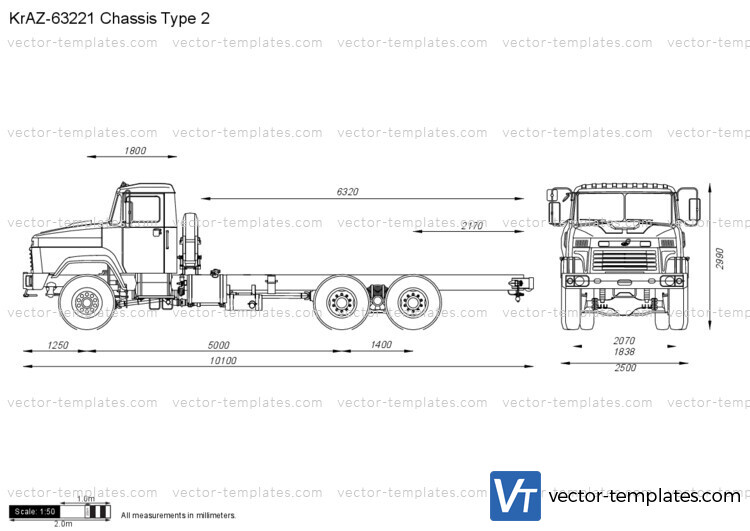 KrAZ-63221 Chassis Type 2