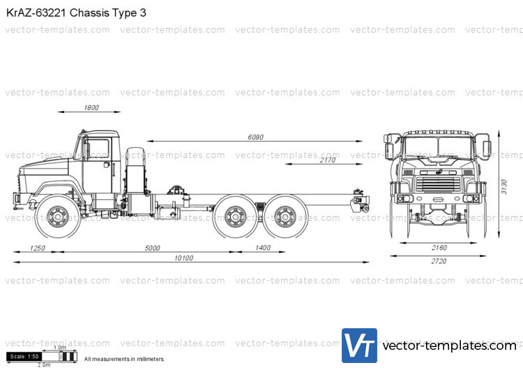 KrAZ-63221 Chassis Type 3