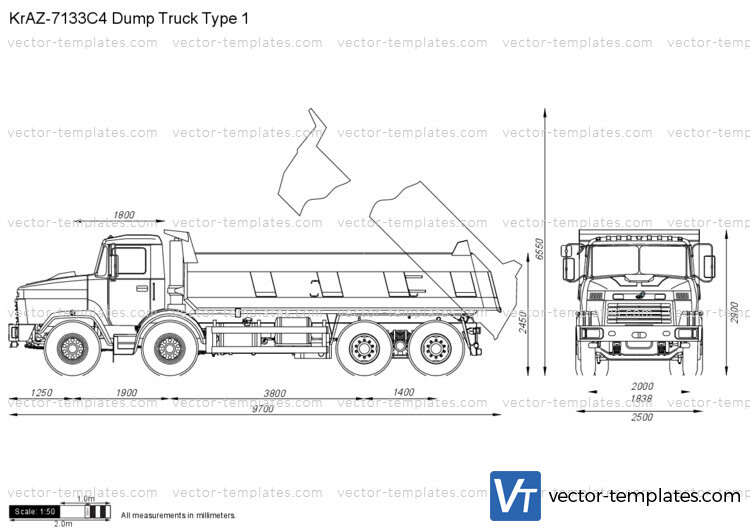 KrAZ-7133C4 Dump Truck Type 1