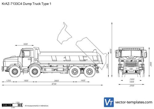 KrAZ-7133C4 Dump Truck Type 1