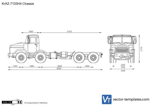 KrAZ-7133H4 Chassis