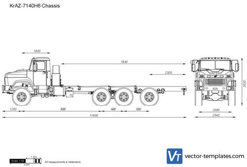 KrAZ-7140H6 Chassis