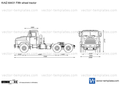 KrAZ-64431 Fifth wheel tractor