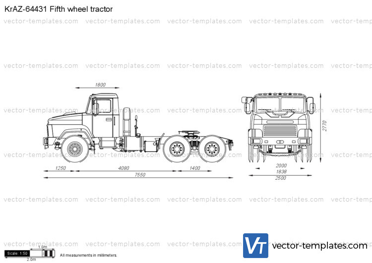 KrAZ-64431 Fifth wheel tractor