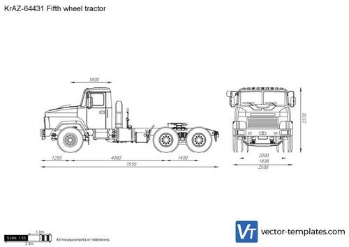 KrAZ-64431 Fifth wheel tractor