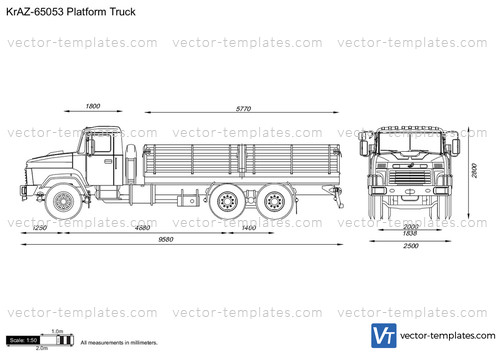 KrAZ-65053 Platform Truck