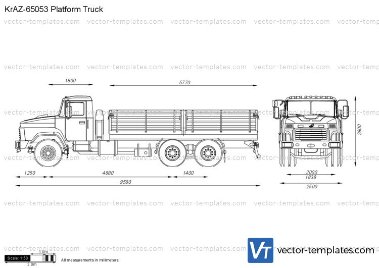 KrAZ-65053 Platform Truck