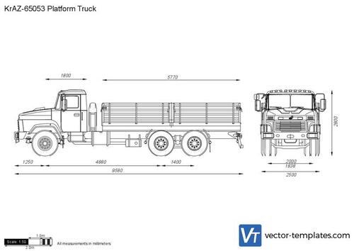 KrAZ-65053 Platform Truck