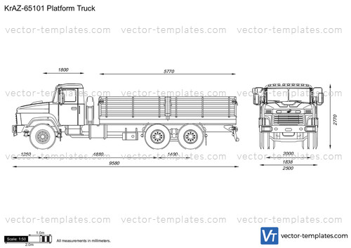 KrAZ-65101 Platform Truck