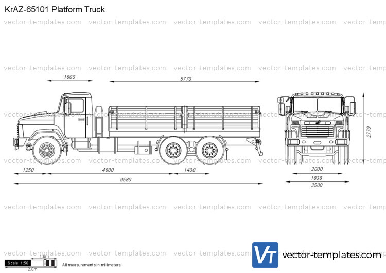 KrAZ-65101 Platform Truck