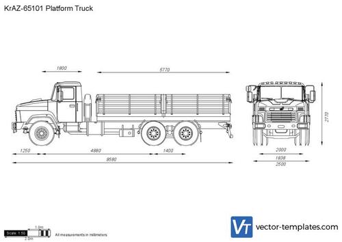 KrAZ-65101 Platform Truck