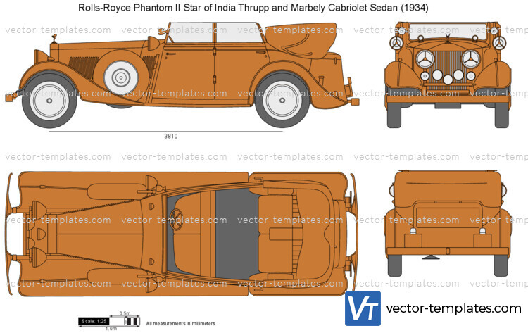 Rolls-Royce Phantom II Star of India Thrupp and Marbely Cabriolet Sedan