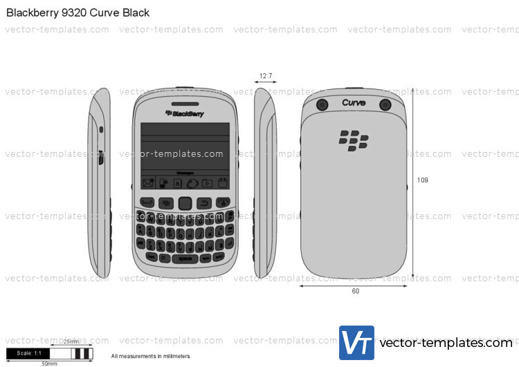 Blackberry 9320 Curve Black