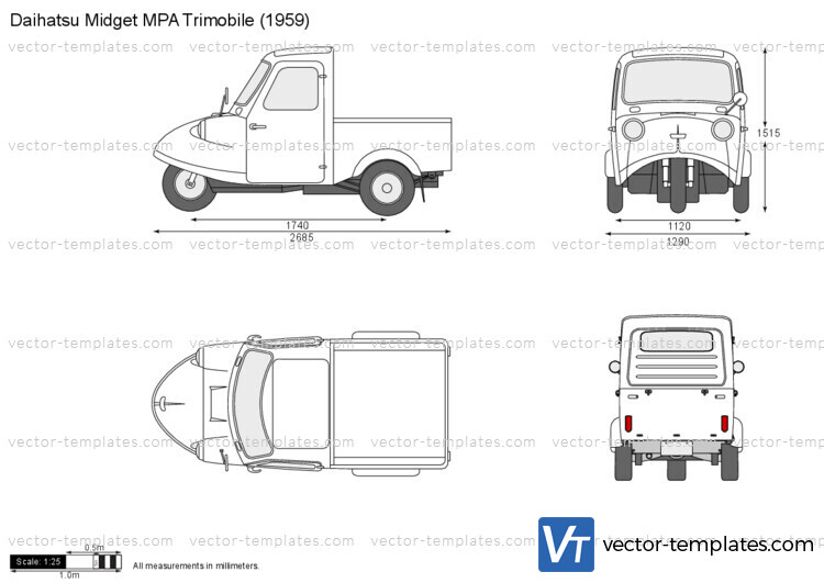 Daihatsu Midget MPA Trimobile