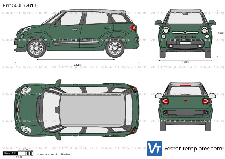 Templates - Cars - Fiat - Fiat 500 L