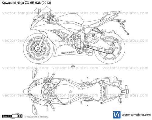 Templates - Motorcycles - Kawasaki - Kawasaki Ninja ZX-6R 636