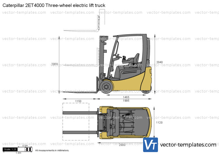 Caterpillar 2ET4000 Three-wheel electric lift truck