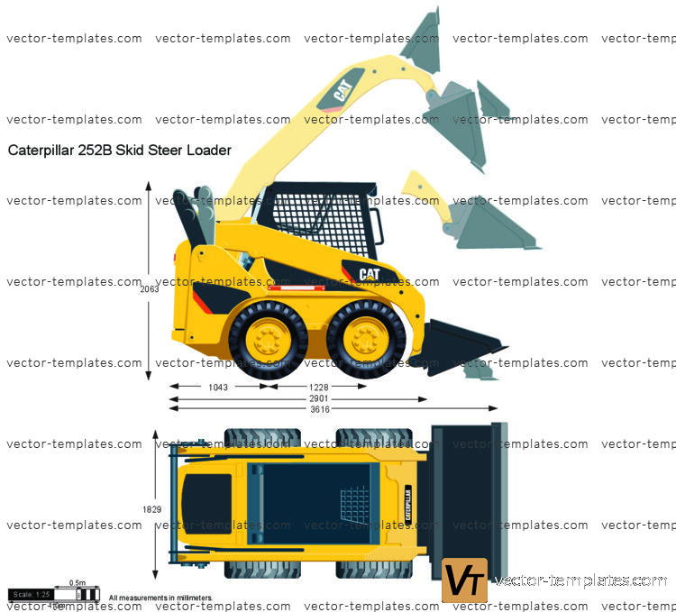 Caterpillar 252B Skid Steer Loader