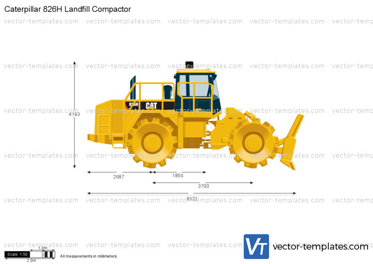 Caterpillar 826H Landfill Compactor