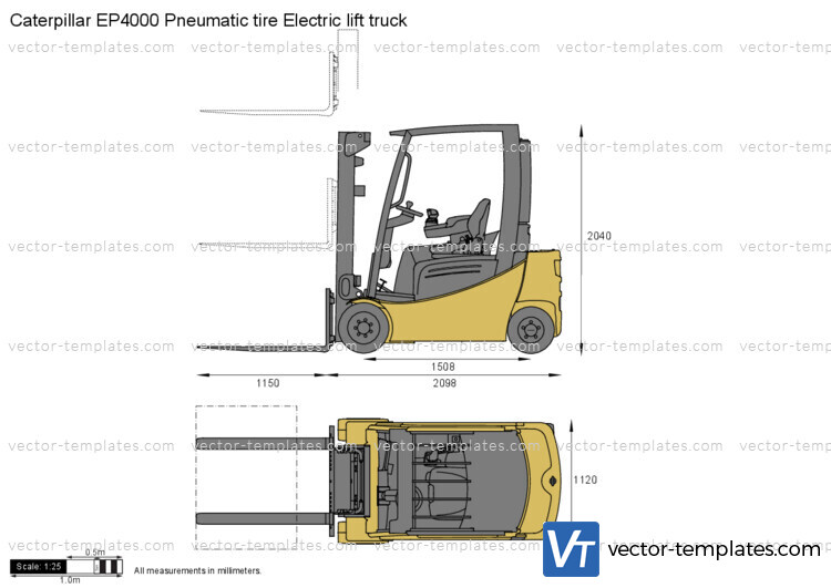 Caterpillar EP4000 Pneumatic tire Electric lift truck