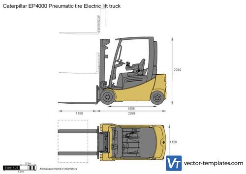 Caterpillar EP4000 Pneumatic tire Electric lift truck