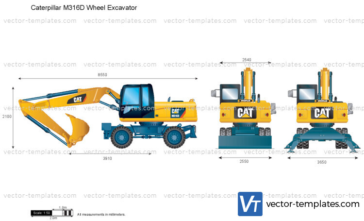 Caterpillar M316D Wheel Excavator