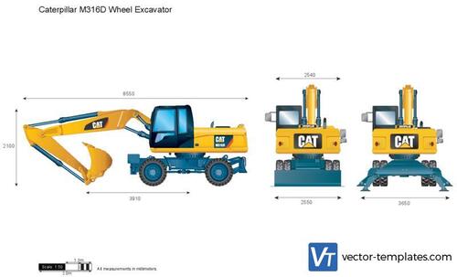 Caterpillar M316D Wheel Excavator