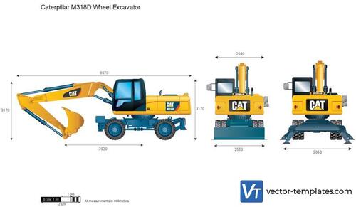 Caterpillar M318D Wheel Excavator