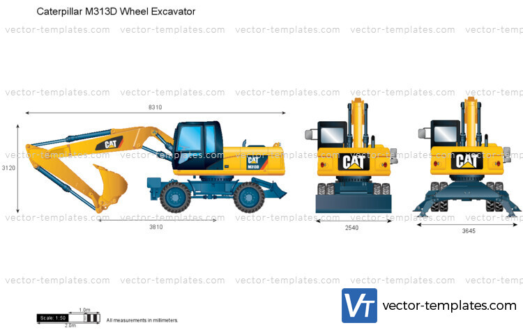 Caterpillar M313D Wheel Excavator