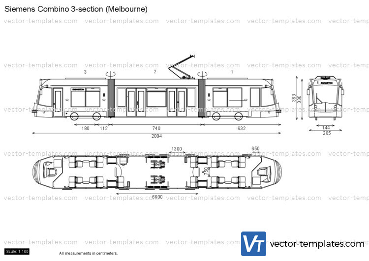 Siemens Combino 3-section (Melbourne)