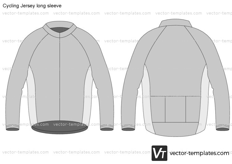  Templates  Miscellaneous Clothing Cycling  Jersey  long 