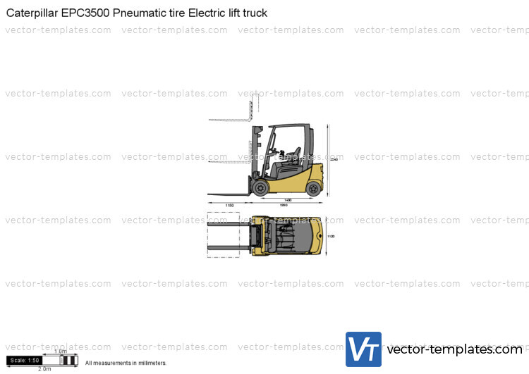 Caterpillar EPC3500 Pneumatic tire Electric lift truck