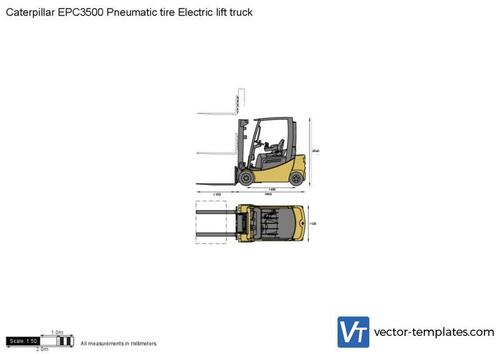 Caterpillar EPC3500 Pneumatic tire Electric lift truck