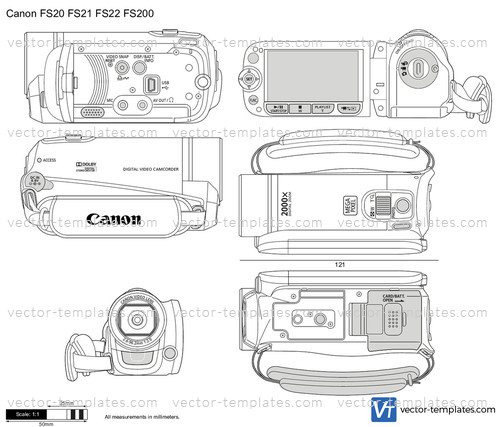 Canon FS20 FS21 FS22 FS200