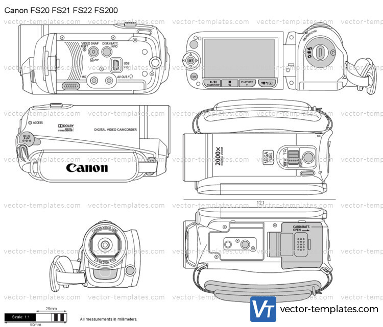 Canon FS20 FS21 FS22 FS200