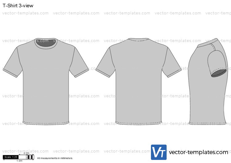 T-Shirt 3-view