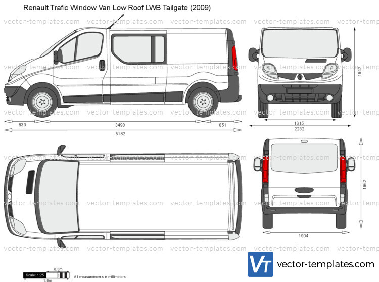 Renault Trafic Window Van Low Roof LWB Tailgate